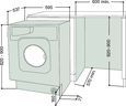 Встраиваемая стиральная машина Hotpoint-Ariston AWM 108 фото