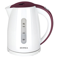 Чайник Supra KES-1704 white/burgundi фото