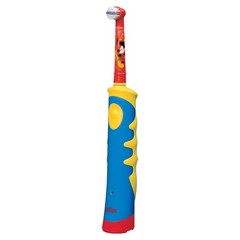 Электрическая зубная щетка Oral-B Mickey Kids желтый/голубой фото
