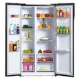 Холодильник Side by Side Hyundai CS5003F черная сталь фото