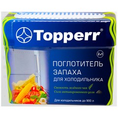 Аксессуар Topperr 3118 Поглотитель запаха для холодильника "Зеленый чай/уголь" фото